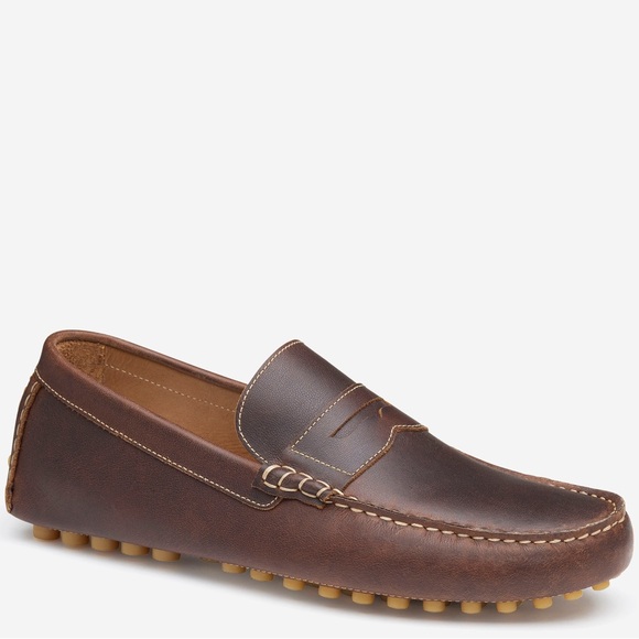 Johnston & Murphy Athens Penny Leather Slip-Ons loafers - Picture 2 of 6